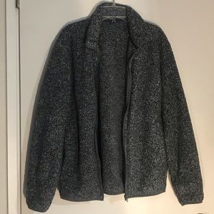 Uniqlo Grey Fuzzy Jacket
